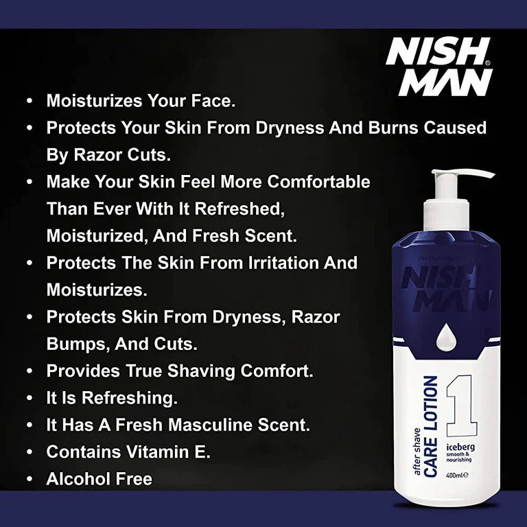 Nishman After Shave Care Lotion Iceberg - Lotion Based - 400 ml