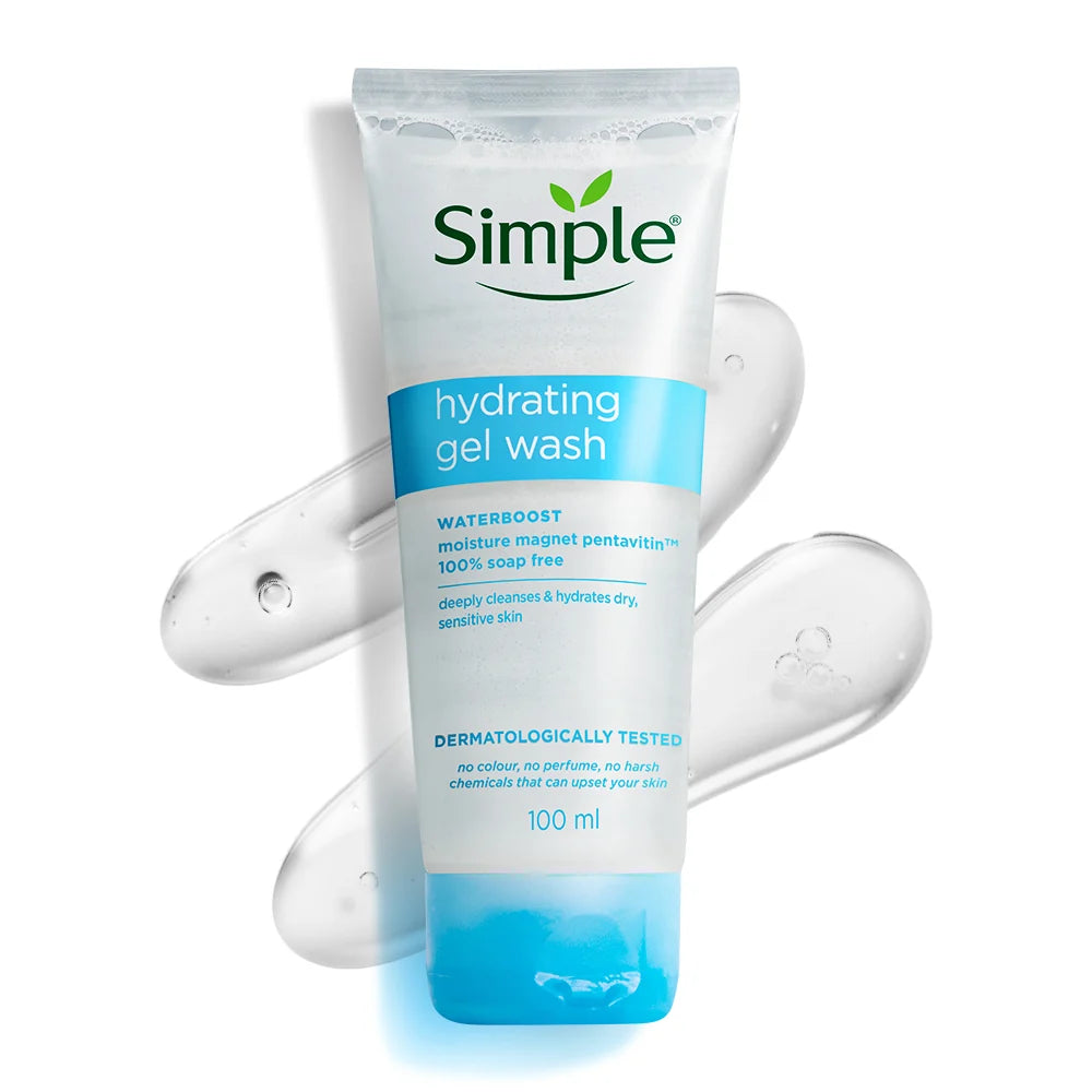 Simple Water Boost Hydrating Gel Wash, 100ml