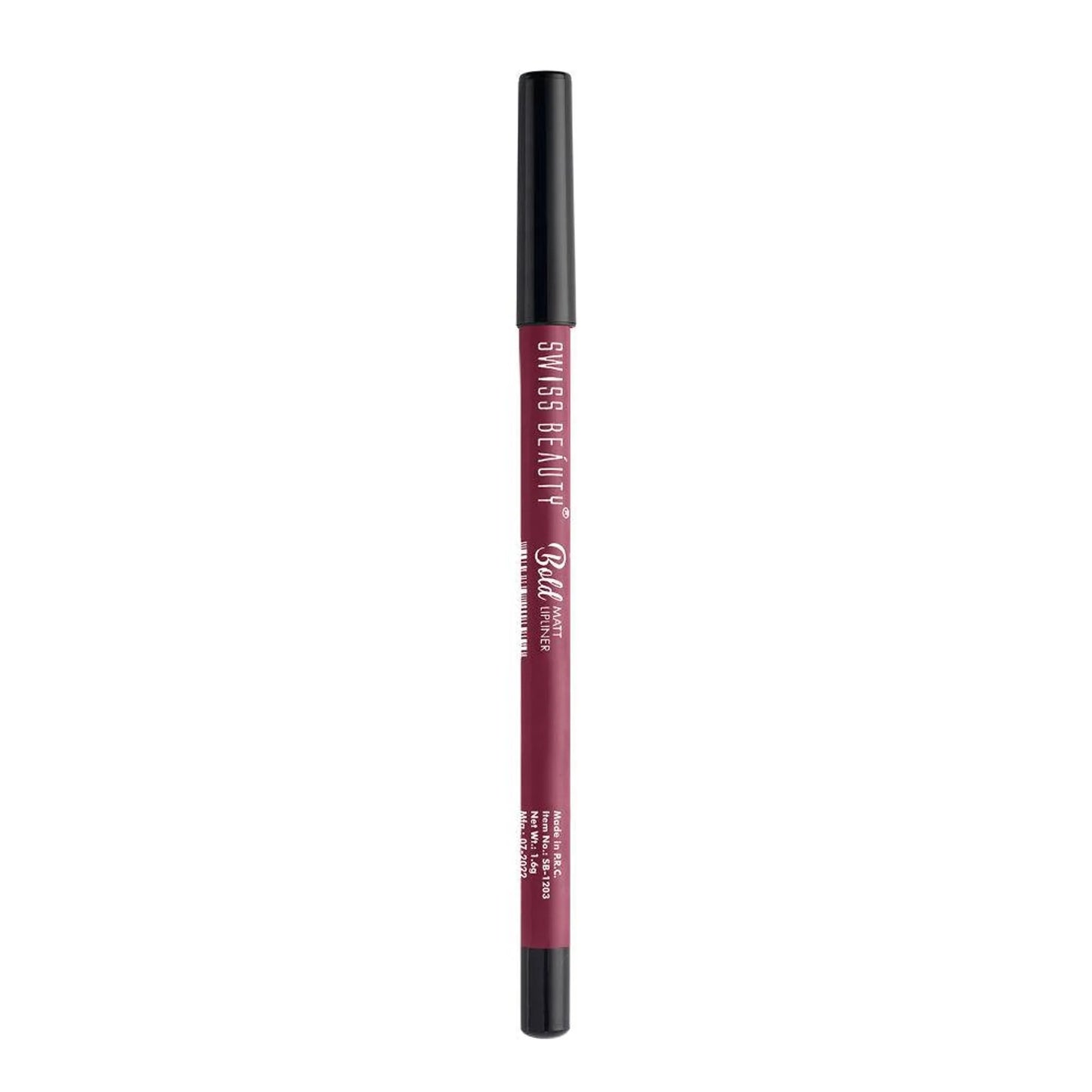 Swiss Beauty Bold Matt Lip Liner Pencil, Long-lasting , Matte Finish , Non-Drying - 11 Purple - 1.6 gm