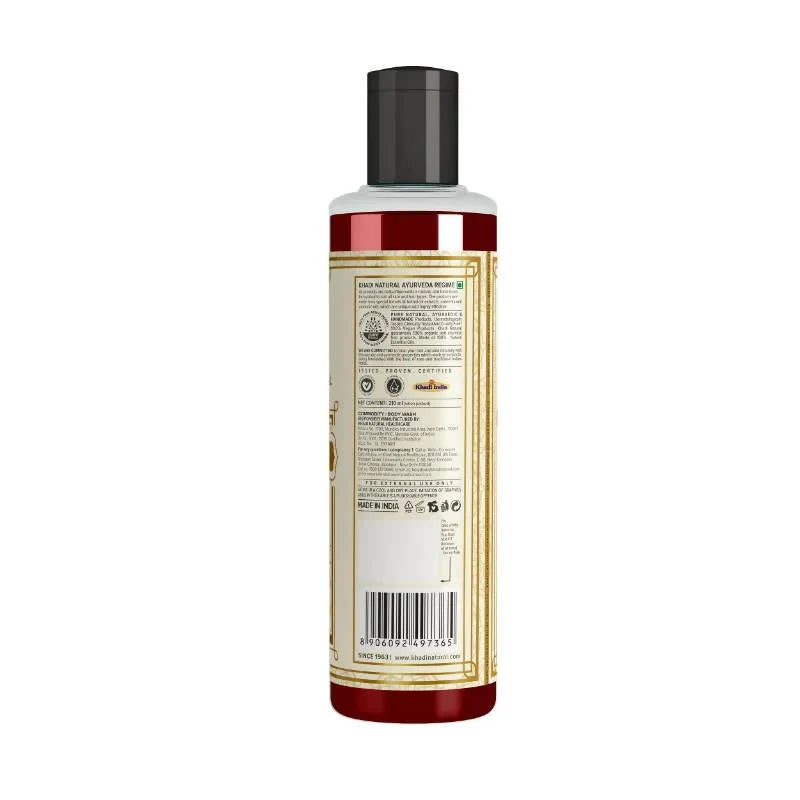 Khadi Natural Sandalwood & Honey Body Wash - 210 ml