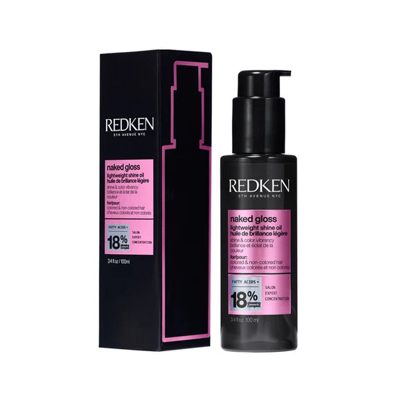 Redken Naked Gloss Lightweight Hair Serum. Adds Shine, Controls Frizz & Protects from Heat Damage - 100 ml