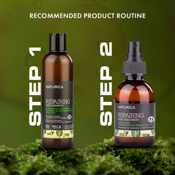 Naturica Repairing Deep Treatment for Damaged Hair, Detangle with Olive Oil & Vitamin E Formula - 100 ml