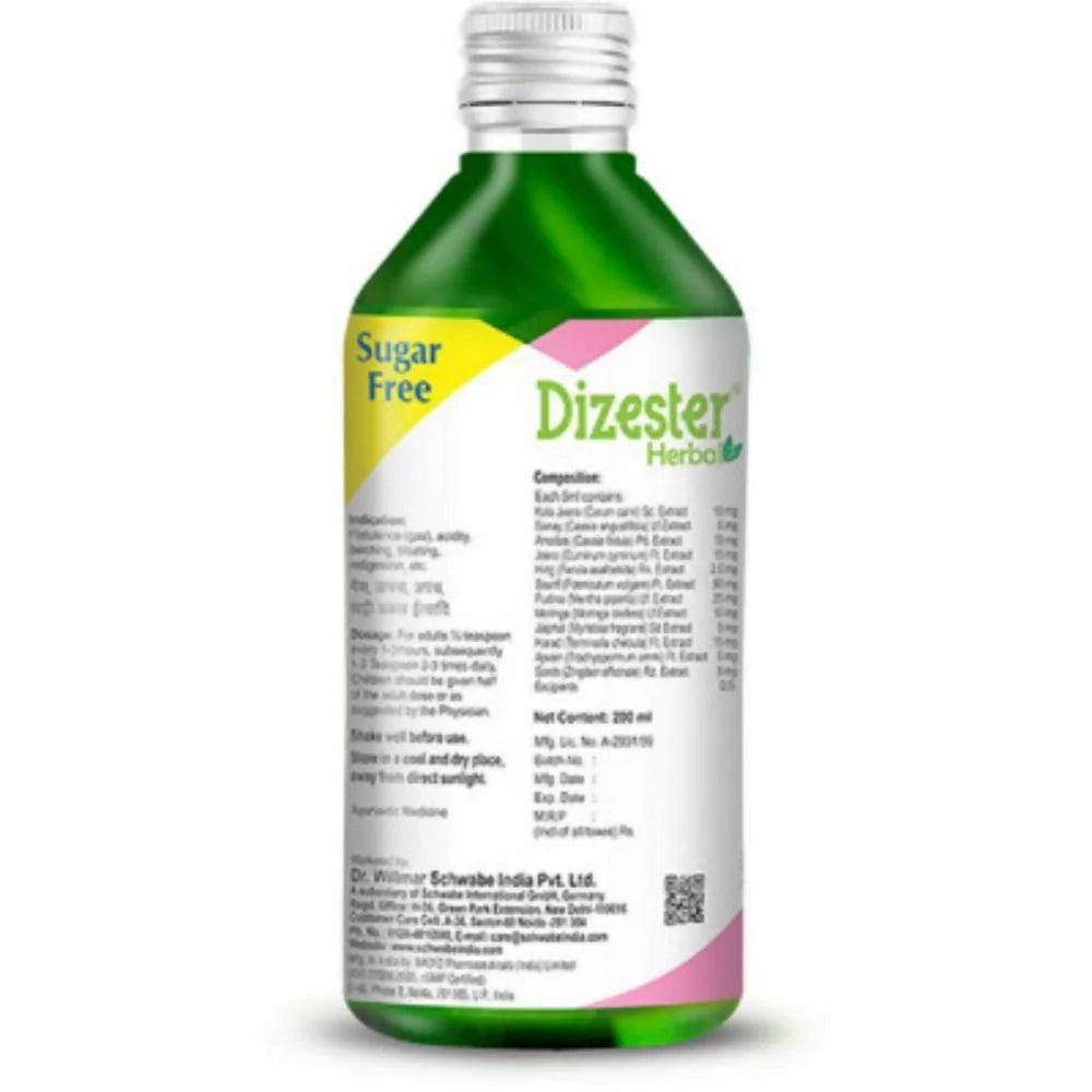 Dr. Willmar Schwabe India Dizester Herbal Digestive Tonic (Sugar-Free) -