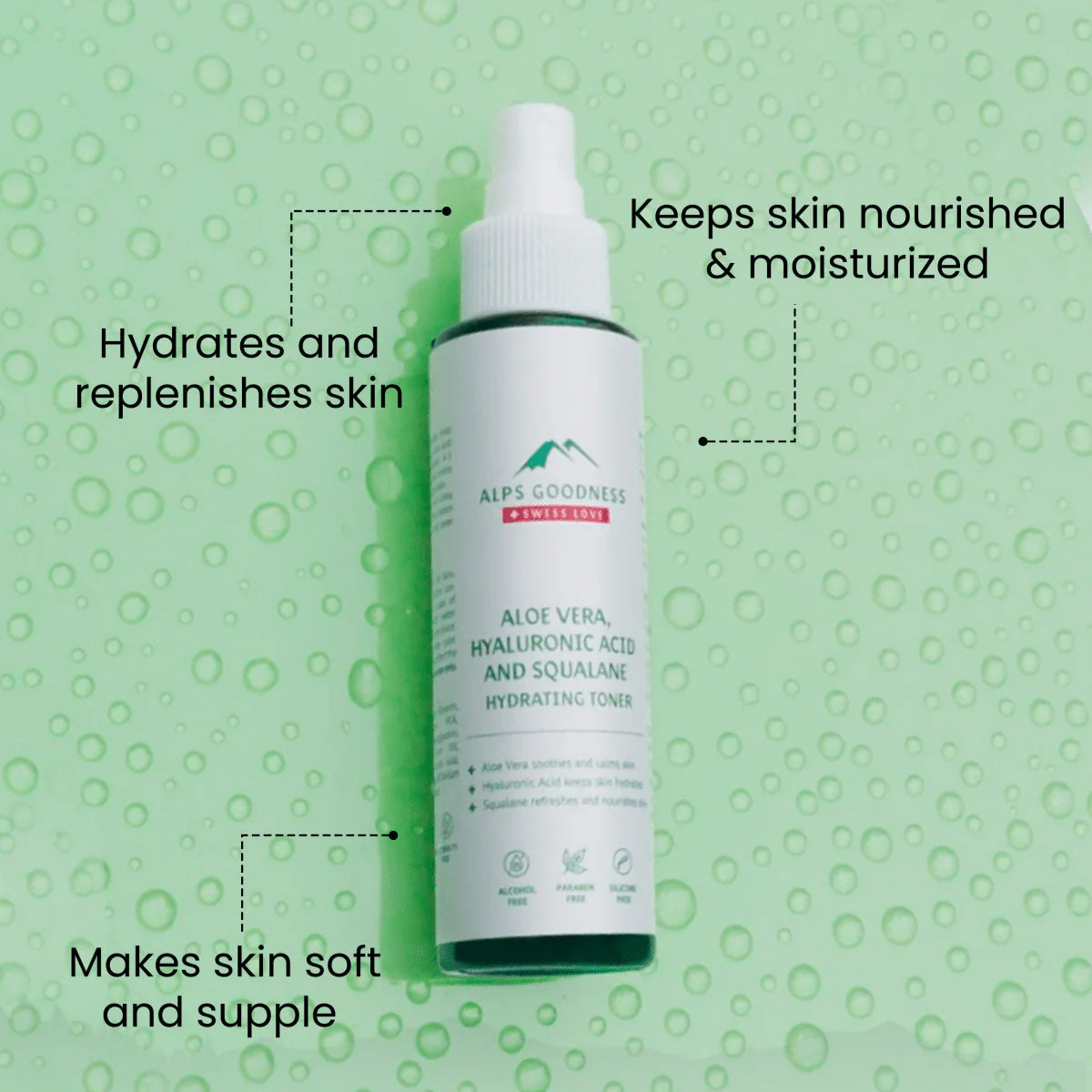 Alps Goodness Aloe Vera, Squalane & Hyaluronic Acid Hydrating Toner