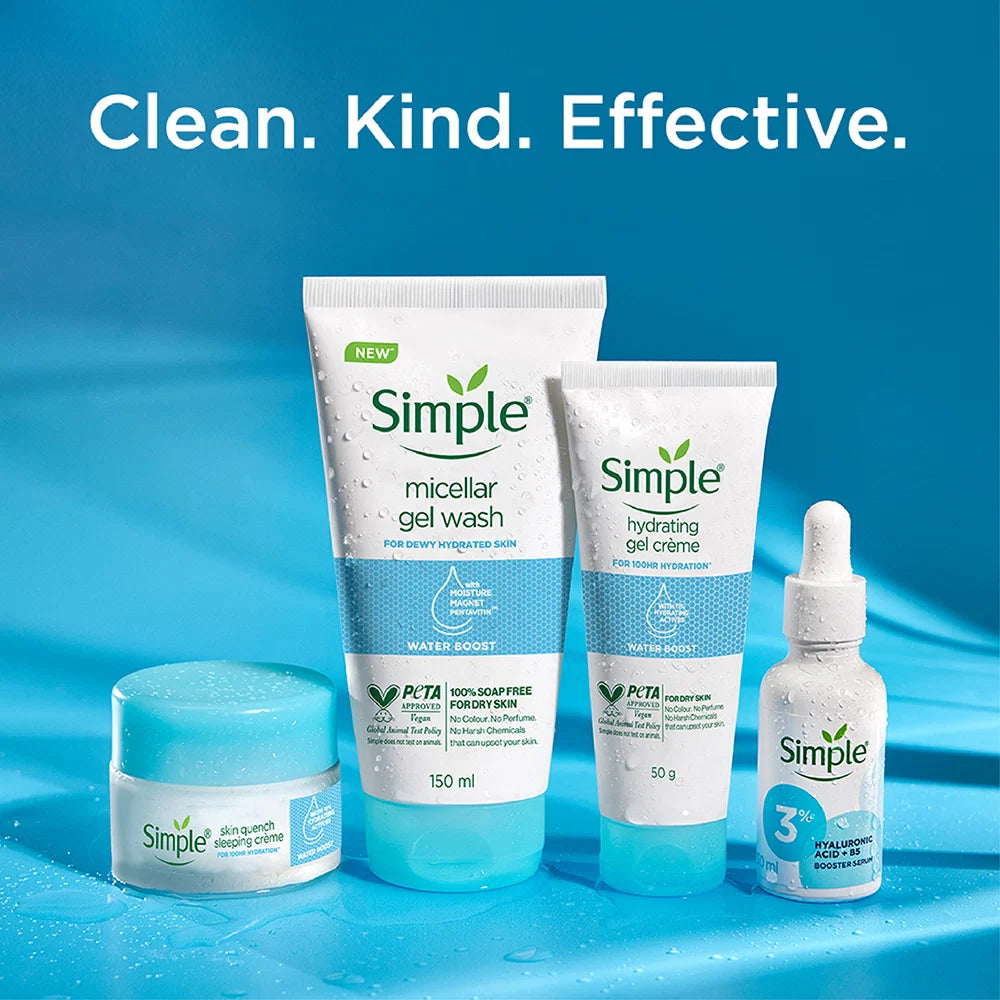 Simple Water Boost Skin Quench Sleeping Creme, 40g