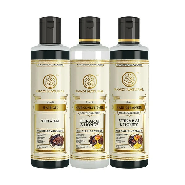 Khadi Natural Shikakai & Honey Shampoo and Conditioner Combo - combo