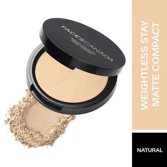Faces Canada Weightless Stay Matte Compact SPF20-Natural 02 - 9 gm