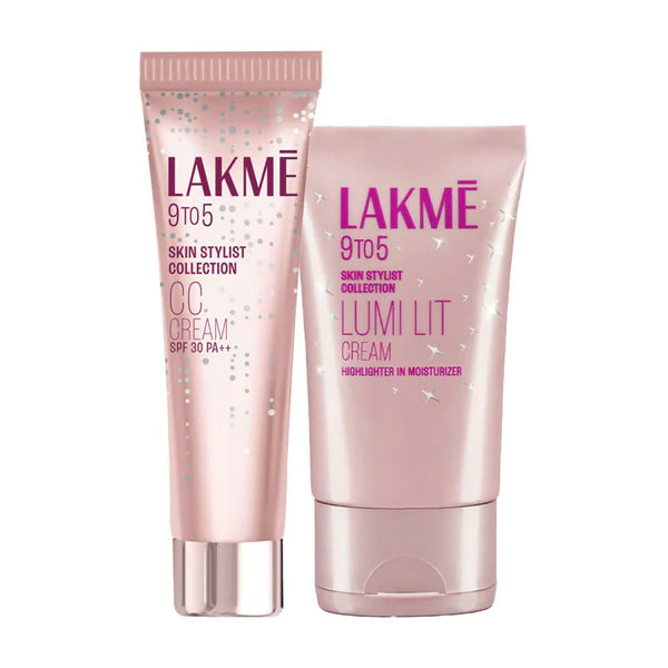 Lakme Lumi Moisturizer + 9 to 5 CC Cream Beige Combo - combo
