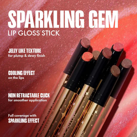 Focallure Sparkling Gem Lip Gloss Stick - Confectionary - 2 gm
