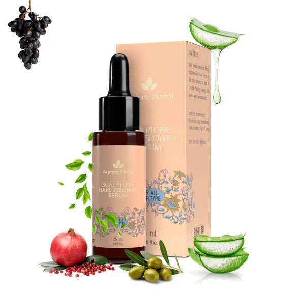 Avimee Herbal Hair Growth Kit: Keshpallav Hair Oil, Shakuntala Hair Cleanser And Scalptone Hair Growth Serum - kit