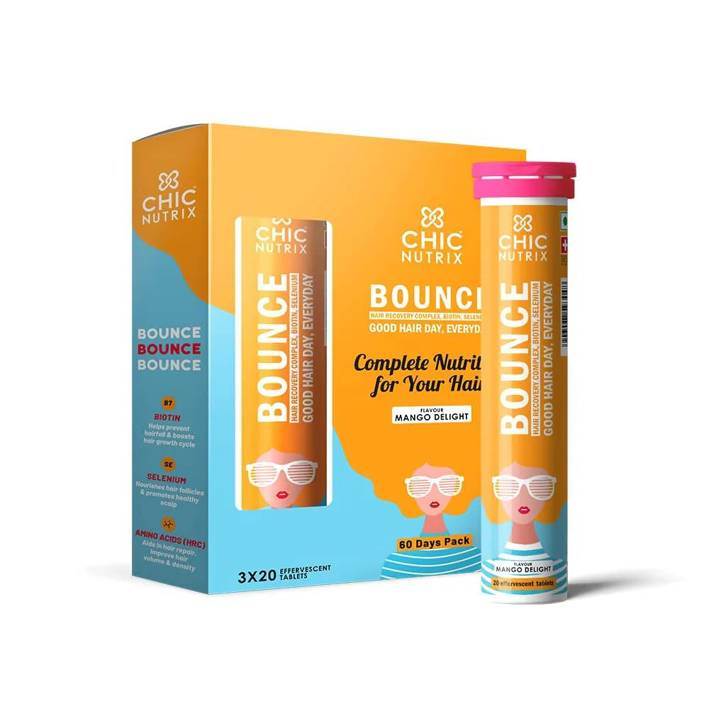 Chicnutrix Bounce Tablets for Thick Hair & Hair Fall Control