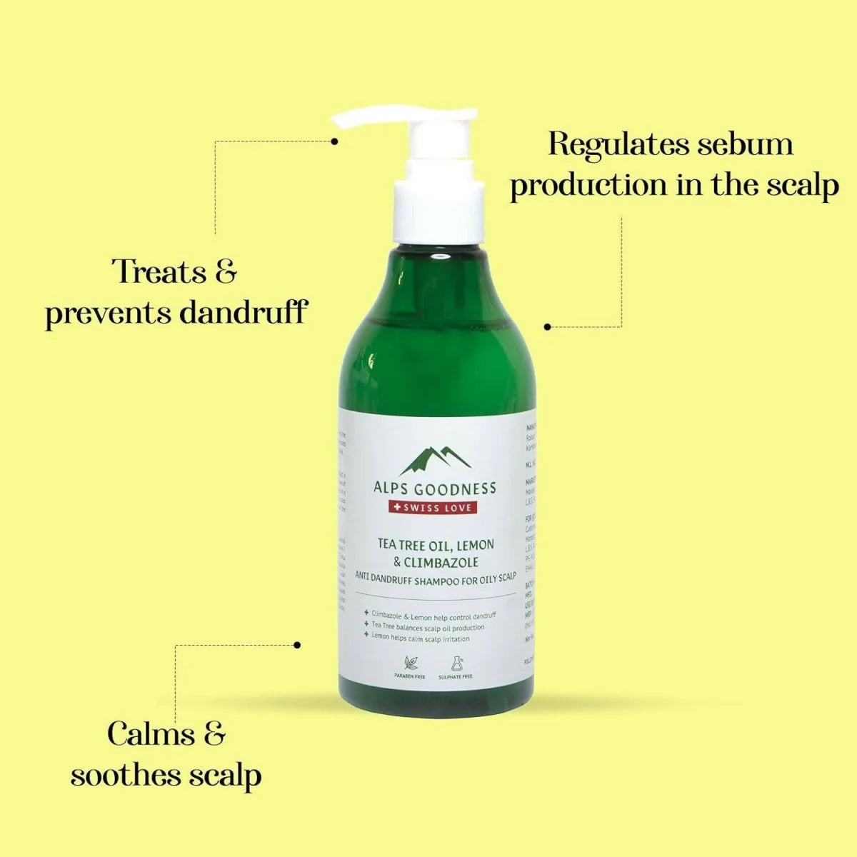 Alps Goodness Tea Tree Oil, Lemon & Climbazole Anti-Dandruff Shampoo