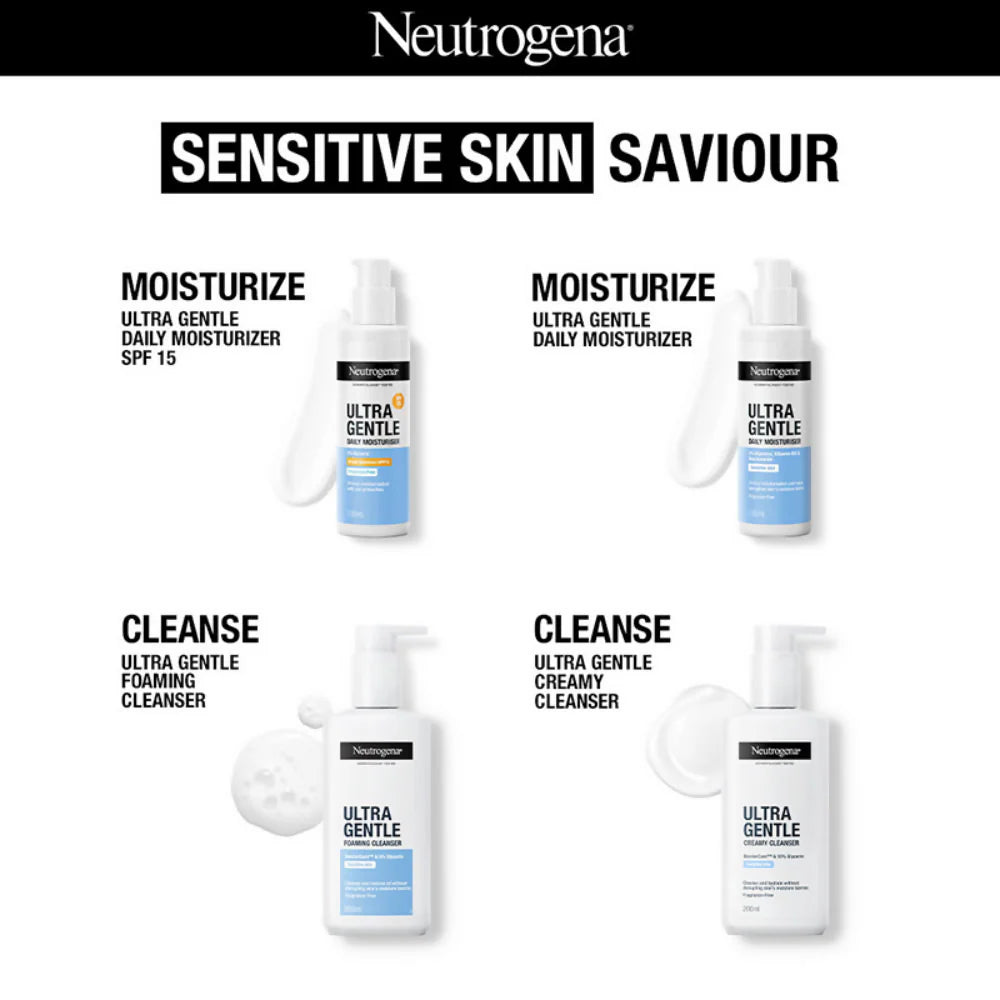 Neutrogena Ultra Gentle Daily Face Moisturizer With SPF 15 - 100 ml