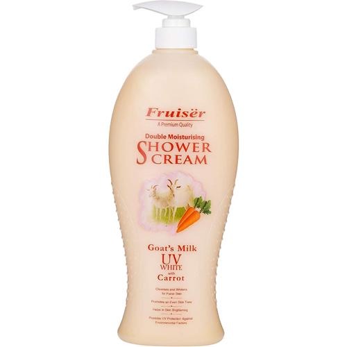 Fruiser Double Moisturizing Shower Cream Goat's Milk With UV White