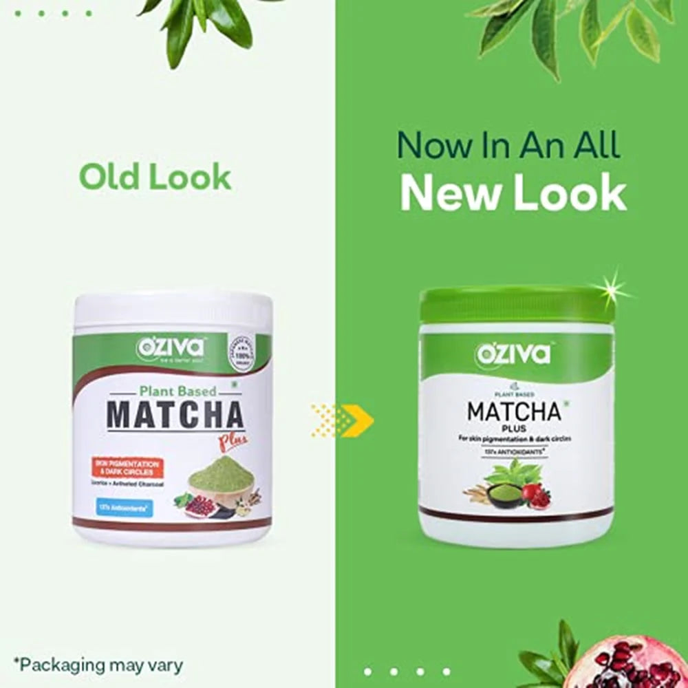 OZiva Plant Based Matcha Plus -50 gm