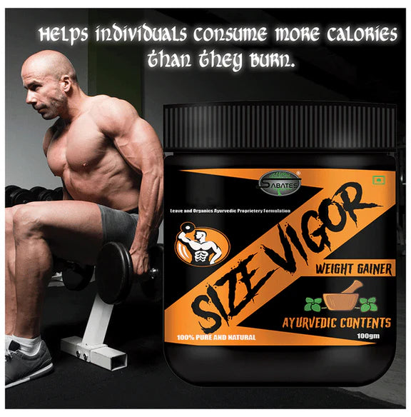 Sabates Size Vigour Weight Gainer - 100 gm