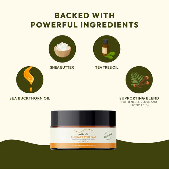 Wellwith Sea Buckthorn Foot Cream - 50 gm