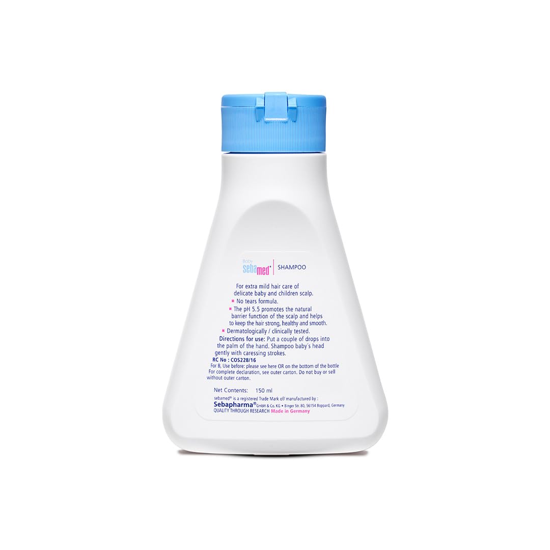 SebaMed Baby Shampoo|pH 5.5| Soap Free| No Tears | 150 ml