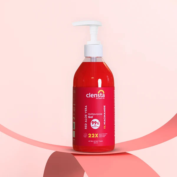 Red Aloe Vera Multipurpose Gel With 1% Niacinamide