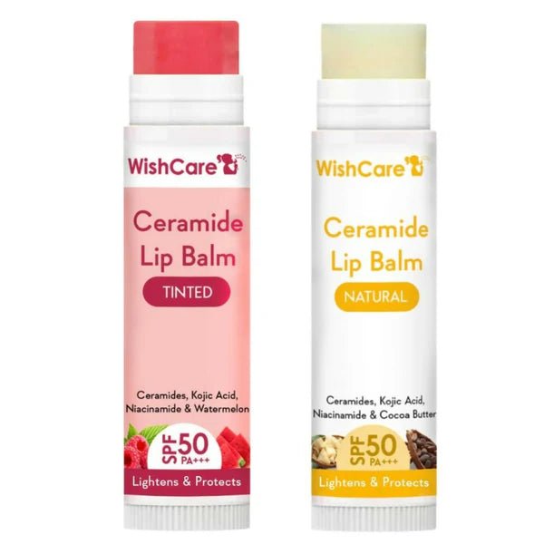 Wishcare Lip Balm Combo - Tinted SPF 50+++ & Natural - combo