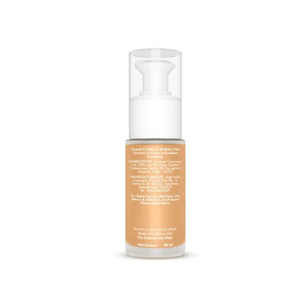 Mamaearth Hydra-Glow Full Coverage Foundation With Vitamin C & Turmeric - Sun Glow