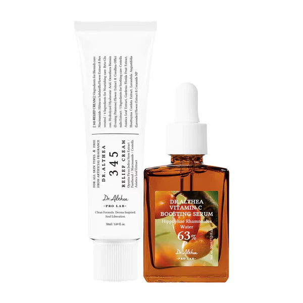 Dr.Althea Clear & Radiant Duo Vitamin C Boosting Serum & 345 Relief Cream - combo