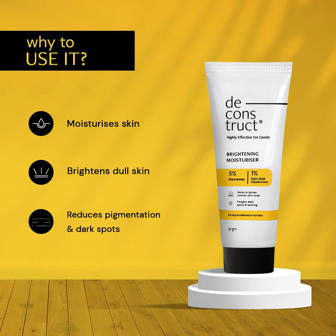Deconstruct Niacinamide Brightening Face Moisturizer 5% Niacinamide + 1% Kojic Acid + 5% Vitamin C