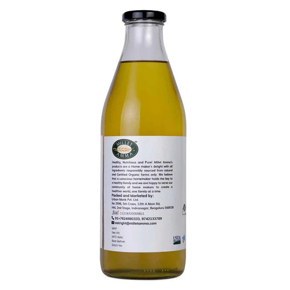 Millet Amma Organic Cold Pressed Safflower Oil - 500 ml