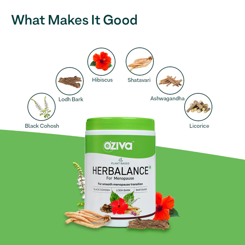 OZiva Plant Based HerBalance for Menopause -250 gm