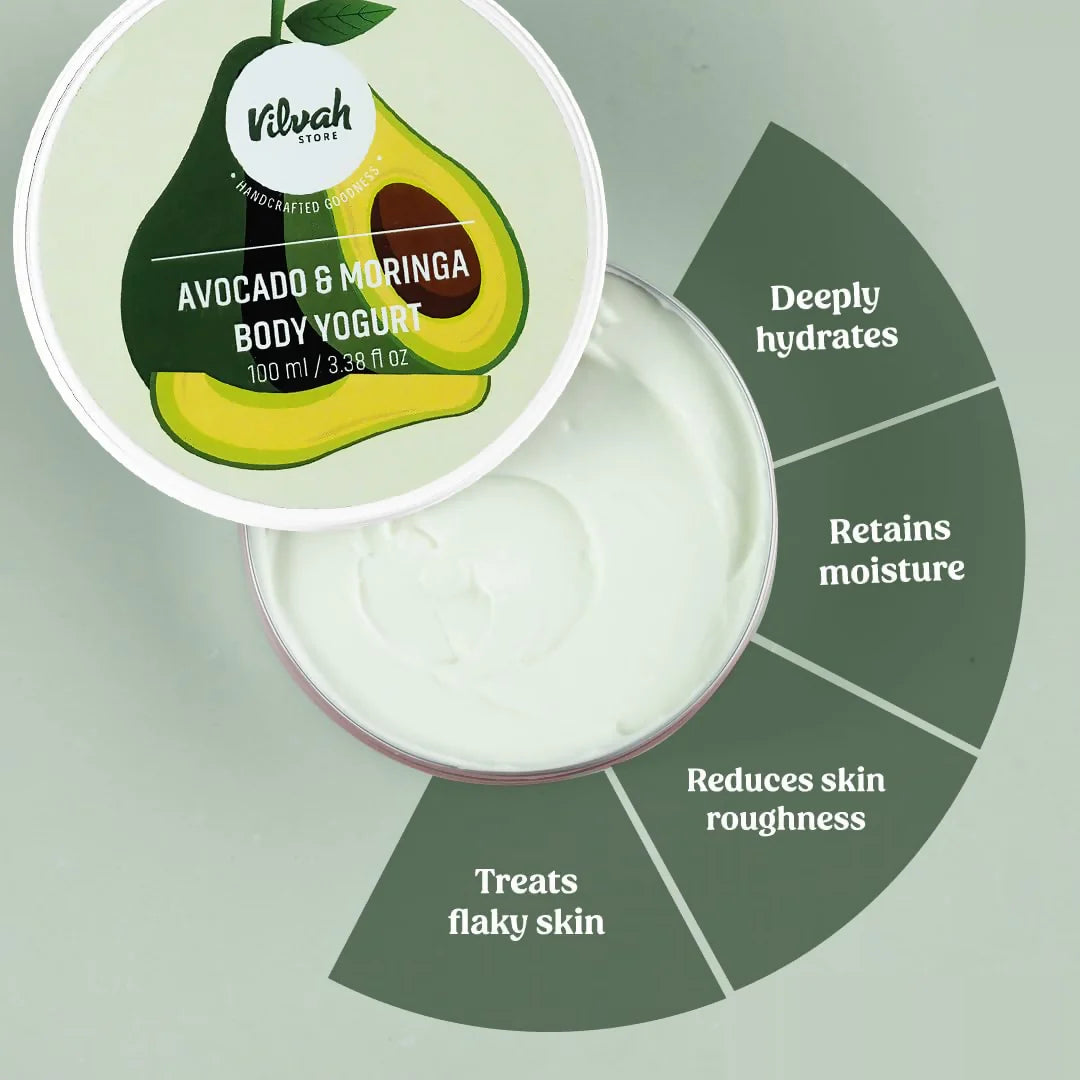 Vilvah Store Avocado And Moringa Body Yogurt Cream