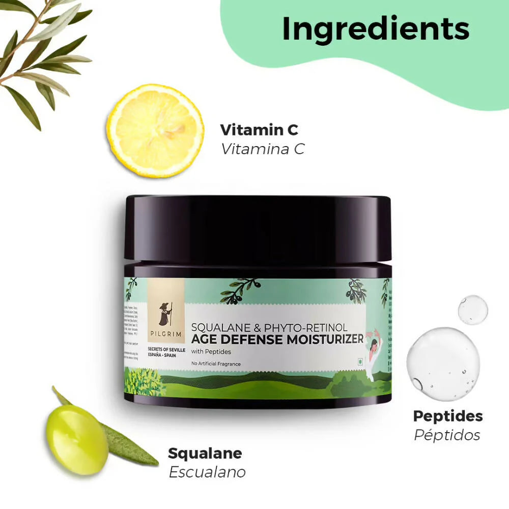 Pilgrim Squalane Glow Moisturizer - 50 gm