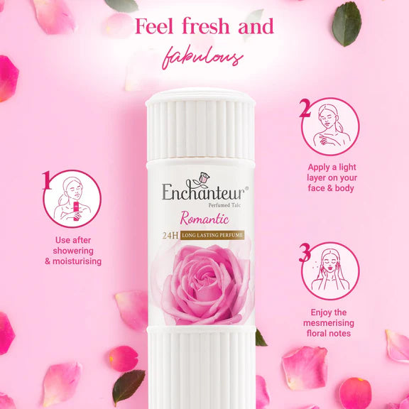 Enchanteur Romantic Perfumed Talc - 250 gm
