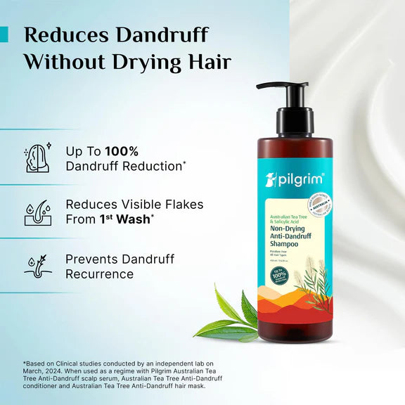 Pilgrim Australian Tea Tree Non-Drying Anti-Dandruff Shampoo - 200 ml