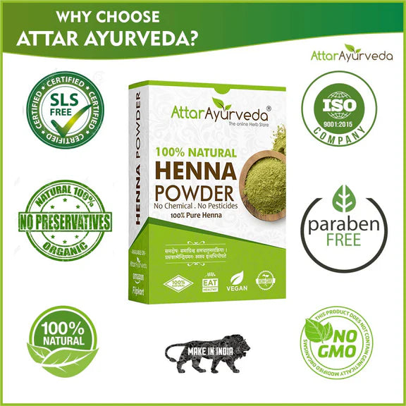 Attar Ayurveda Henna Powder - 200 gm