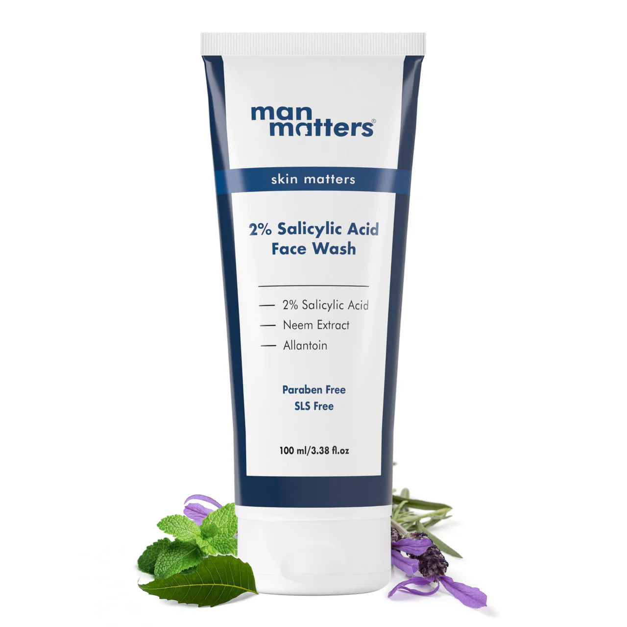 Man Matters Clear 2% Salicylic Acid Face Wash for Men, Paraben & SLS Free
