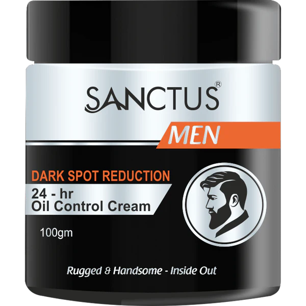 SANCTUS Dark Spot Reduction 24-Hr Oil Control Cream For Men - 100 gm
