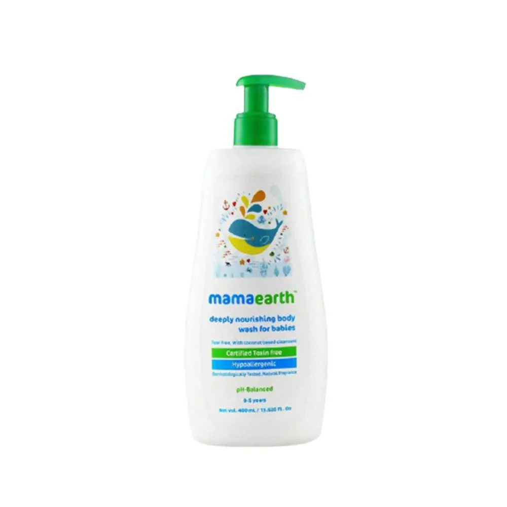 Mamaearth Deeply Nourishing Baby Body Wash For Natural Cleansers & Tear-Free Formula -100 ml