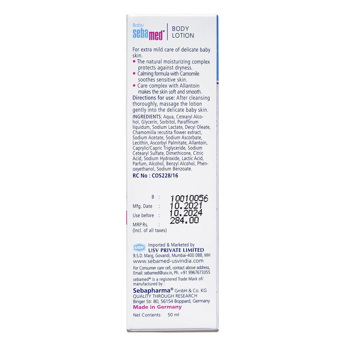 Sebamed Baby Body Lotion|pH 5.5|Vegan