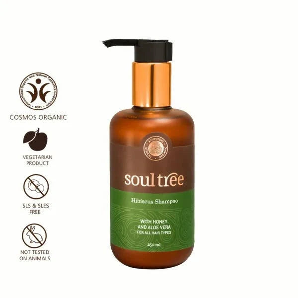 SoulTree Hibiscus Shampoo With Honey And Aloe Vera - 250 ml