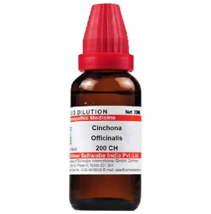 Dr. Willmar Schwabe India Cinchona Officinalis (China) Dilution -30 ml - 6 CH