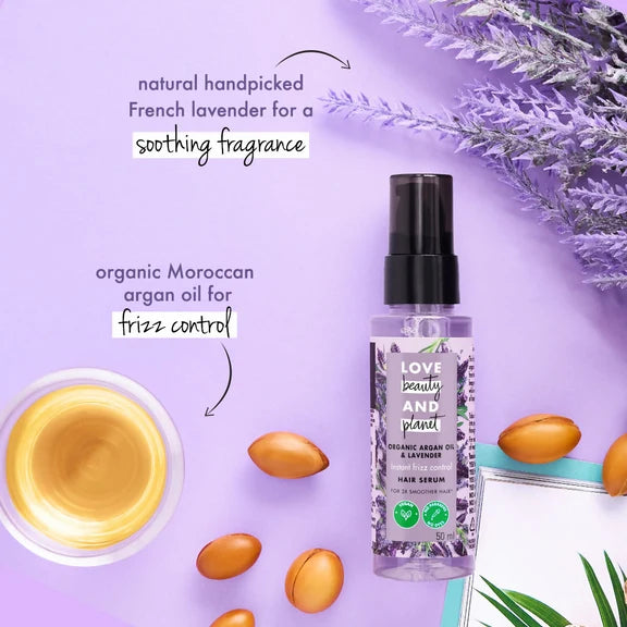Love Beauty And Planet Organic Argan Oil & Lavender Hair Serum - 50 ml