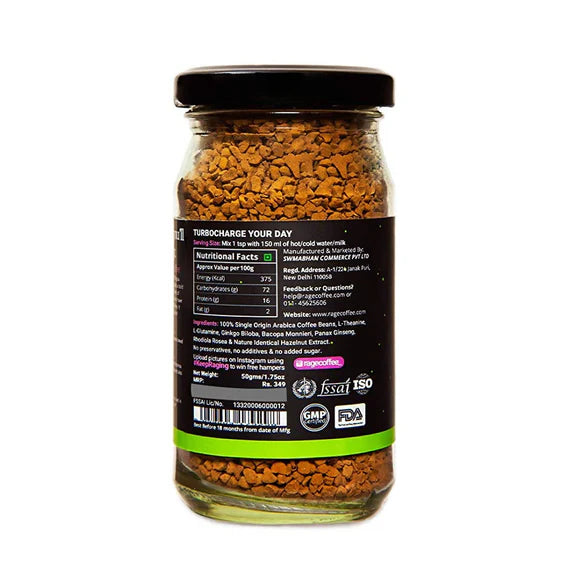 Rage Coffee Irish Hazelnut Instant Coffee - 50 gm