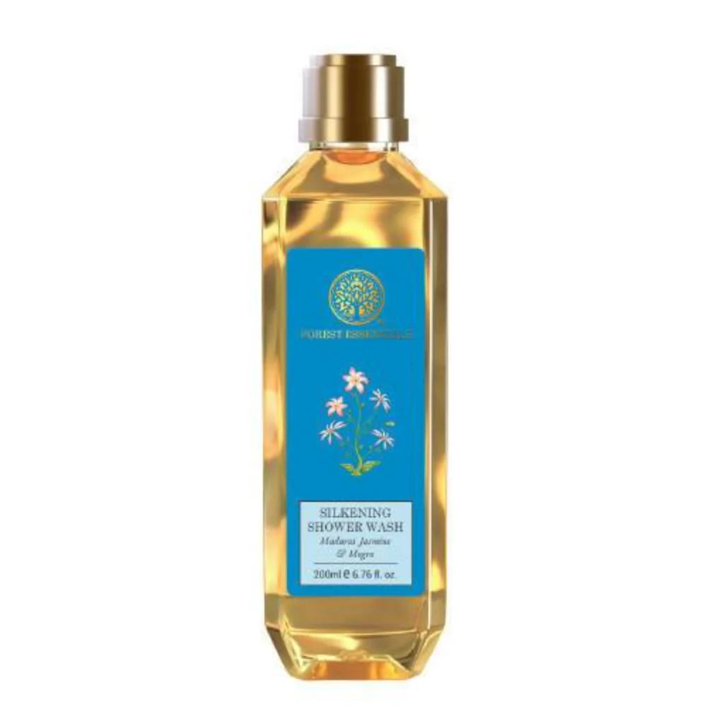 Forest Essentials Travel Size Silkening Shower Wash Madurai Jasmine & Mogra