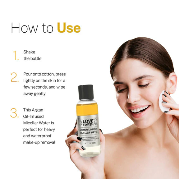 Love Earth Argan Oil Infused Micellar Water - 100 ml