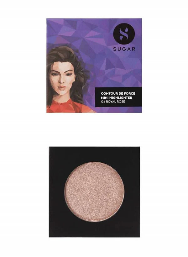 Sugar Cosmetics Contour De Force Mini Highlighter - 04 Royal Rose - 4 g