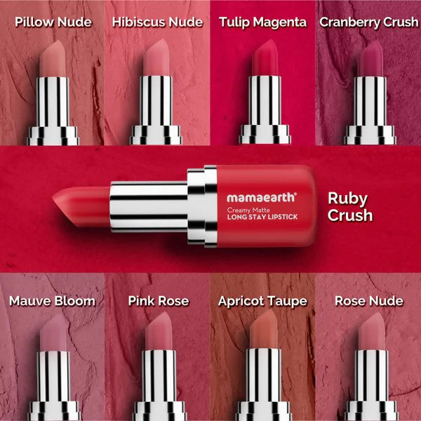 Mamaearth Creamy Matte Long Stay Lipstick