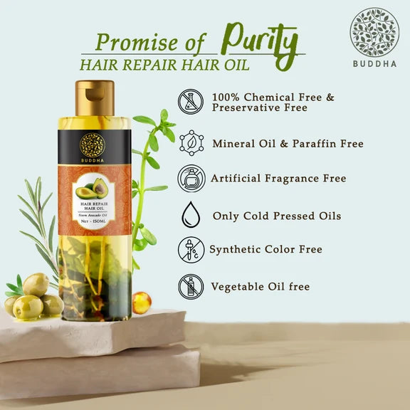 Buddha Natural Hair Repair Treatment Oil - 150 ml