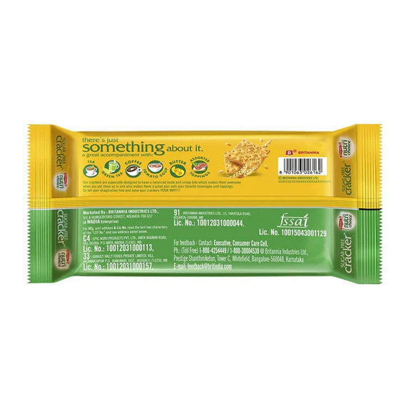 Britannia NutriChoice Sugar Free Cracker Biscuits - 295 gm