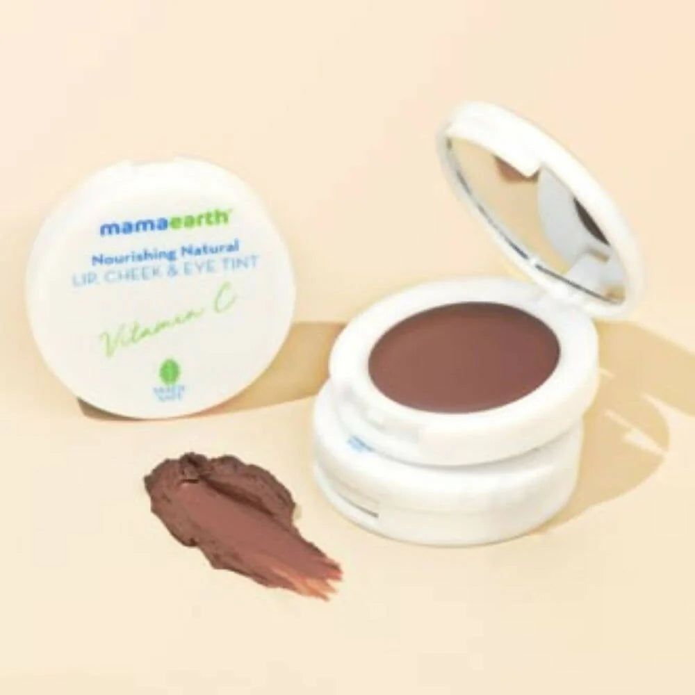 Mamaearth Nourishing Natural Lip Cheek & Eye Tint With Vitamin C & Cocoa-Coco Nude
