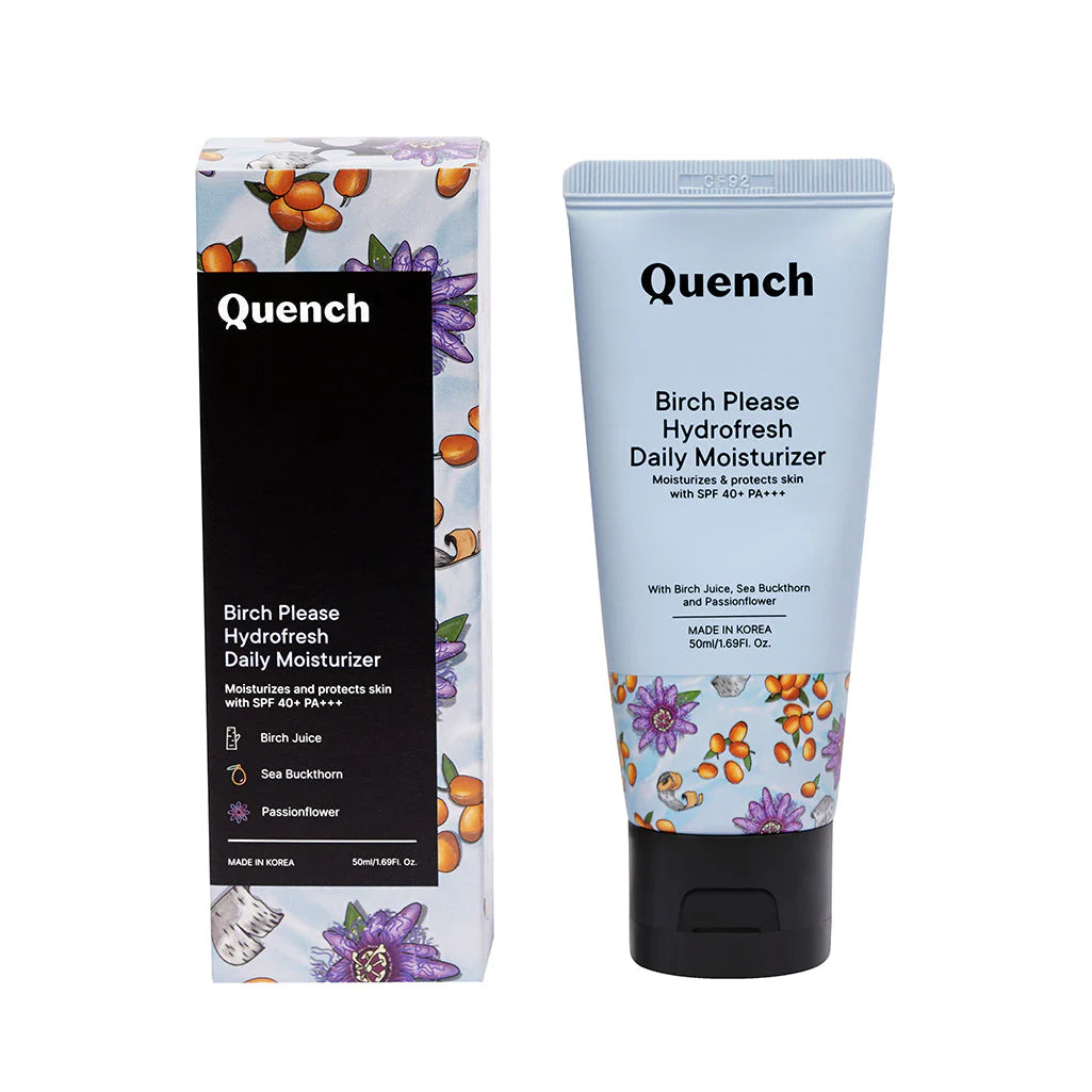 Quench Botanics Birch Please Hydro Fresh Daily Moisturizer With SPF 40+ PA++ - Korean Skincare - 50 ml